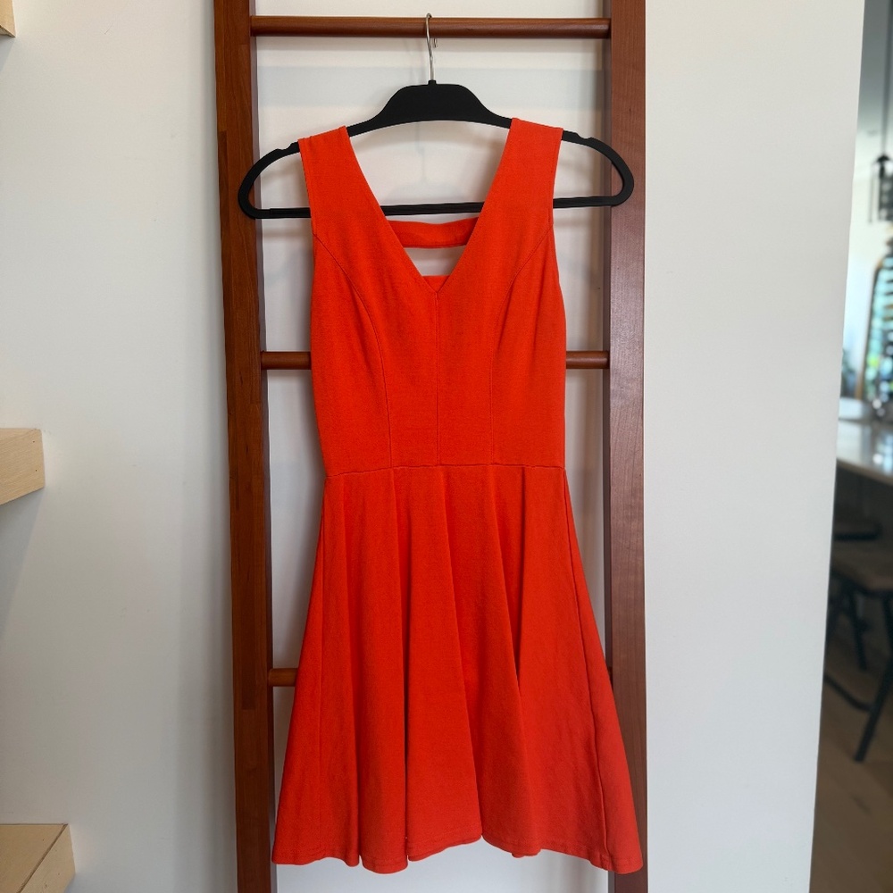 Bar III Fit & Flare Dress – Orange – Size S
